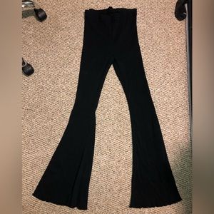 High Rise Ribbed Flare Legging